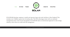 Desktop Screenshot of ecasolar.com